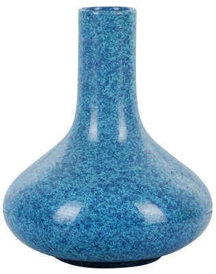 Lot 844 - A CHINESE ROBINS EGG BLUE-GLAZED VASE