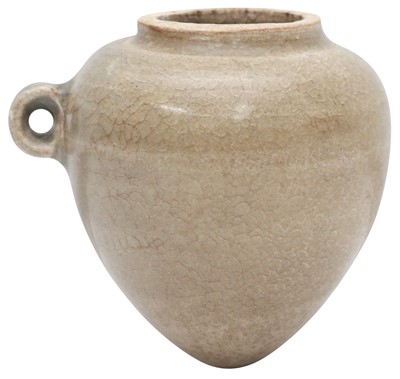 Lot 765 - A CHINESE LONGQUAN CELADON BIRD FEEDER
