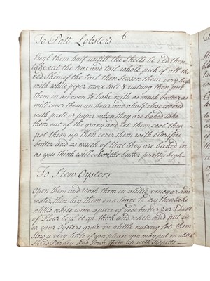 Lot 89 - 18th. Manuscript Recipe Book