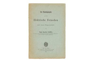 Lot 93 - MAJOR BENEDICT SCHÖFFLER (19th cen.) - Phototelegraphy and Electric Television, 1898