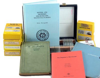 Lot 428 - Microscope End Lot, inc Microscope Preparations Storage Case etc.