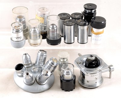 Lot 400 - Reichert Microscope Objectives & Eyepieces.