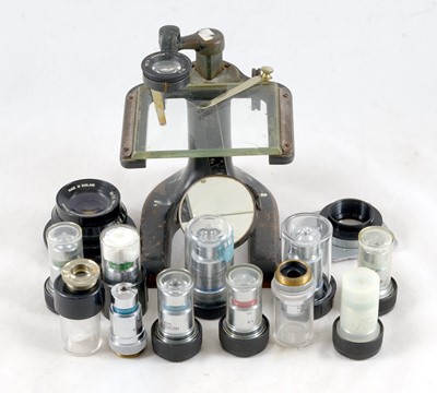 Lot 463 - Ross Preperation Microscope, plus Objectives & Eyepieces etc.
