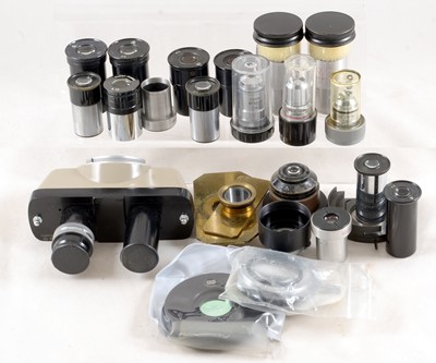 Lot 447 - End Lot of Microscope Objectives & Eyepieces etc.