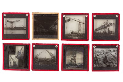 Lot 45 - Magic Lantern Slides; The History of Cranes
