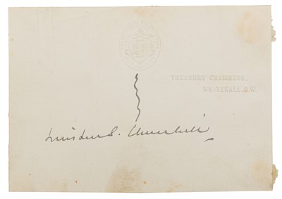 Lot 75 - Autograph Collection.- Incl. Winston Churchill
