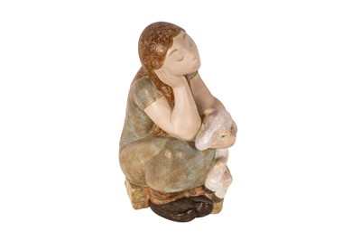 Lot 237 - A LARGE LLADRO FIGURE 'SHEPHERDESS SLEEPING'