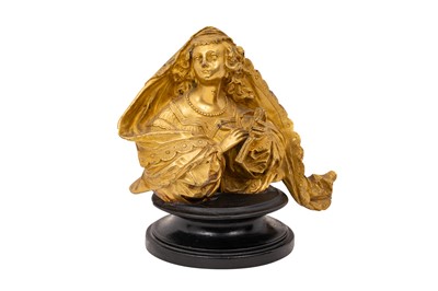 Lot 255 - NAPOLEON III GILT BRONZE BUST