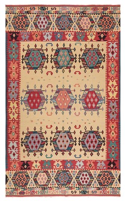Lot 29 - A FINE TURKISH KILIM