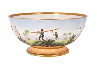 Lot 134 - of Abolitionist Interest - A Copeland & Garrett (Late Spode) Punch Bowl, Circa 1833