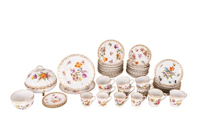 Lot 225 - A DRESDEN PORCELAIN COFFEE SET