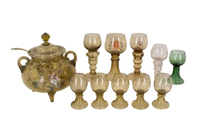 Lot 190 - A GROUP OF GERMAN GLASSWARE, LATE 19TH TO EARLY 20TH CENTURY