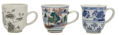 Lot 513 - THREE CHINESE TEACUPS
