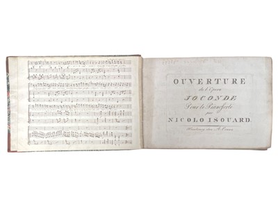 Lot 32 - Sammelband, manuscript and printed pieces for solo piano and voice, c. 1815.