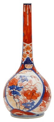 Lot 68 - A JAPANESE IMARI BOTTLE VASE