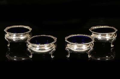 Lot 425 - A set of four handsome antique Victorian Solid...