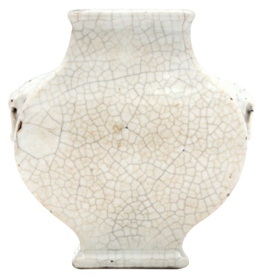Lot 164 - A CHINESE GE-TYPE FLASK VASE, BIANHU