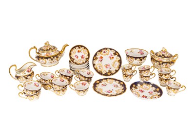 Lot 135 - A Regency Ridgway porcelain part tea service