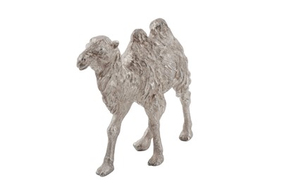 Lot 67 - An Elizabeth II sterling silver model of a camel, London 1991 by BSE Products