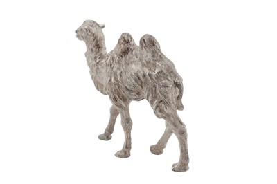 Lot 67 - An Elizabeth II sterling silver model of a camel, London 1991 by BSE Products