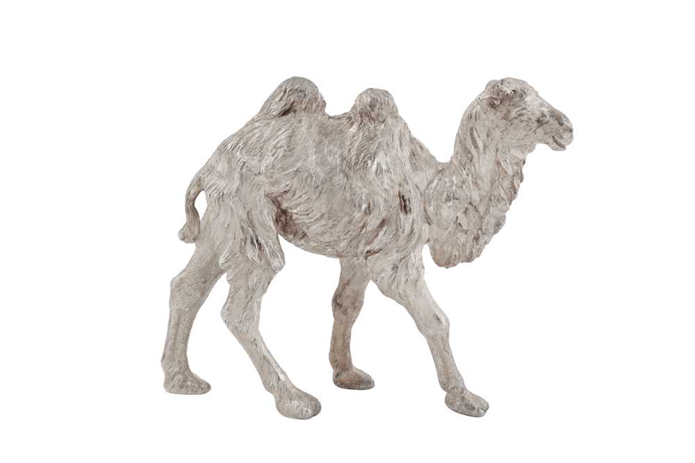 Lot 67 - An Elizabeth II sterling silver model of a camel, London 1991 by BSE Products