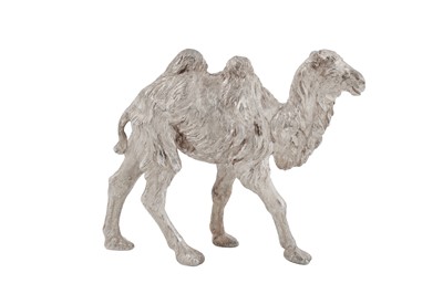 Lot 67 - An Elizabeth II sterling silver model of a camel, London 1991 by BSE Products