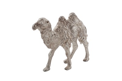 Lot 67 - An Elizabeth II sterling silver model of a camel, London 1991 by BSE Products