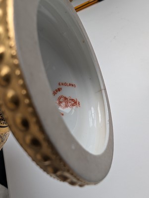 Lot 152 - A Pair of Royal Crown Derby Pate-Sur-Pate Vases & Covers by Desire Leroy
