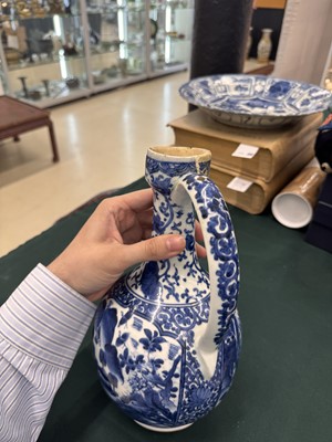 Lot 9 - A Japanese Arita blue and white ewer, 17th century