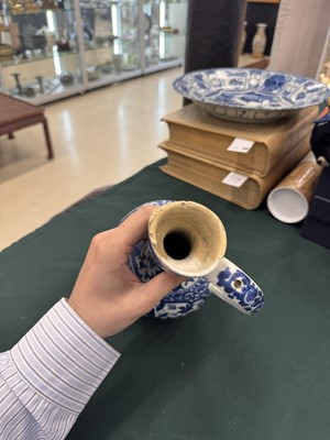 Lot 9 - A Japanese Arita blue and white ewer, 17th century