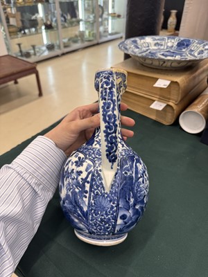 Lot 9 - A Japanese Arita blue and white ewer, 17th century