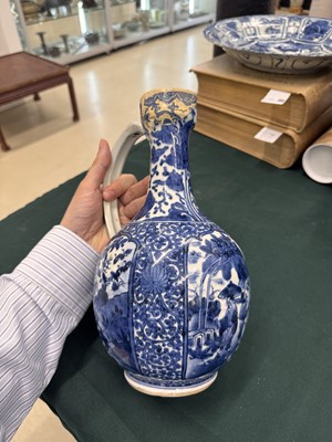 Lot 9 - A Japanese Arita blue and white ewer, 17th century