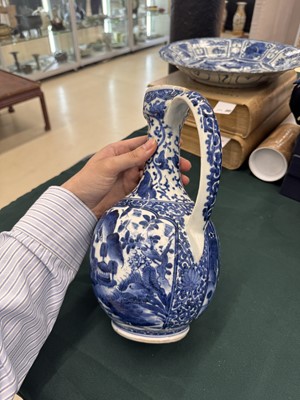 Lot 9 - A Japanese Arita blue and white ewer, 17th century