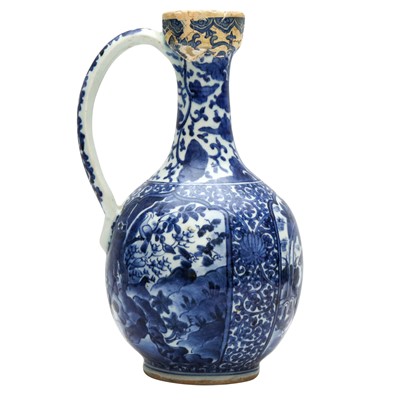 Lot 9 - A Japanese Arita blue and white ewer, 17th century