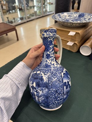 Lot 9 - A Japanese Arita blue and white ewer, 17th century