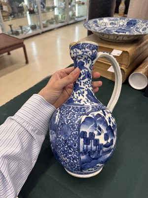 Lot 9 - A Japanese Arita blue and white ewer, 17th century