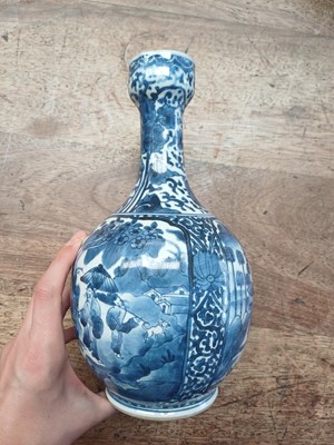 Lot 7 - Two Japanese Arita blue and white 'figural' ewers, 17th century