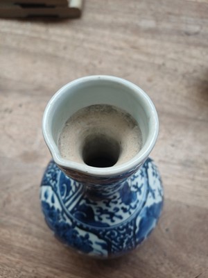 Lot 7 - Two Japanese Arita blue and white 'figural' ewers, 17th century