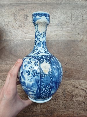 Lot 7 - Two Japanese Arita blue and white 'figural' ewers, 17th century