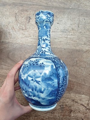 Lot 7 - Two Japanese Arita blue and white 'figural' ewers, 17th century