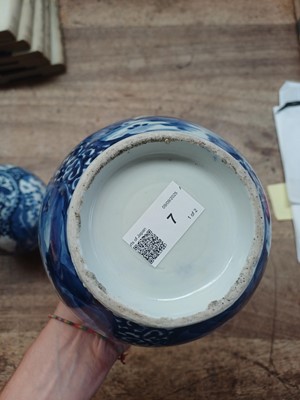 Lot 7 - Two Japanese Arita blue and white 'figural' ewers, 17th century