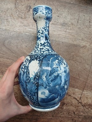 Lot 7 - Two Japanese Arita blue and white 'figural' ewers, 17th century