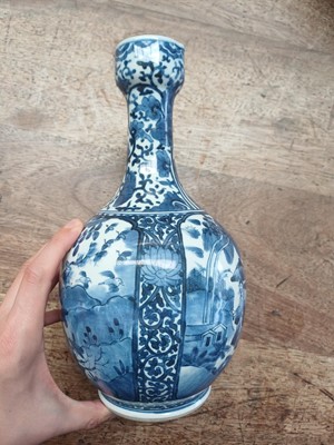 Lot 7 - Two Japanese Arita blue and white 'figural' ewers, 17th century