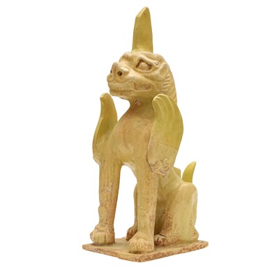 Lot 250 - A Chinese pottery 'Earth Spirit' figure, Sui - Tang dynasty
