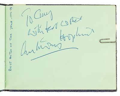Lot 37 - Autograph Album.- Incl. Anthony Hopkins