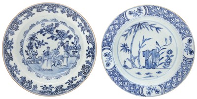 Lot 818 - TWO CHINESE BLUE AND WHITE DISHES