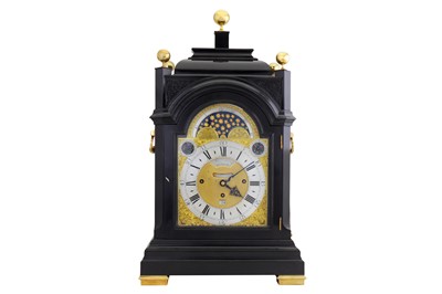 Lot 128 - George I Ebonised Dutch striking & quarter chiming eight day clock by John Berry of London, circa 1730