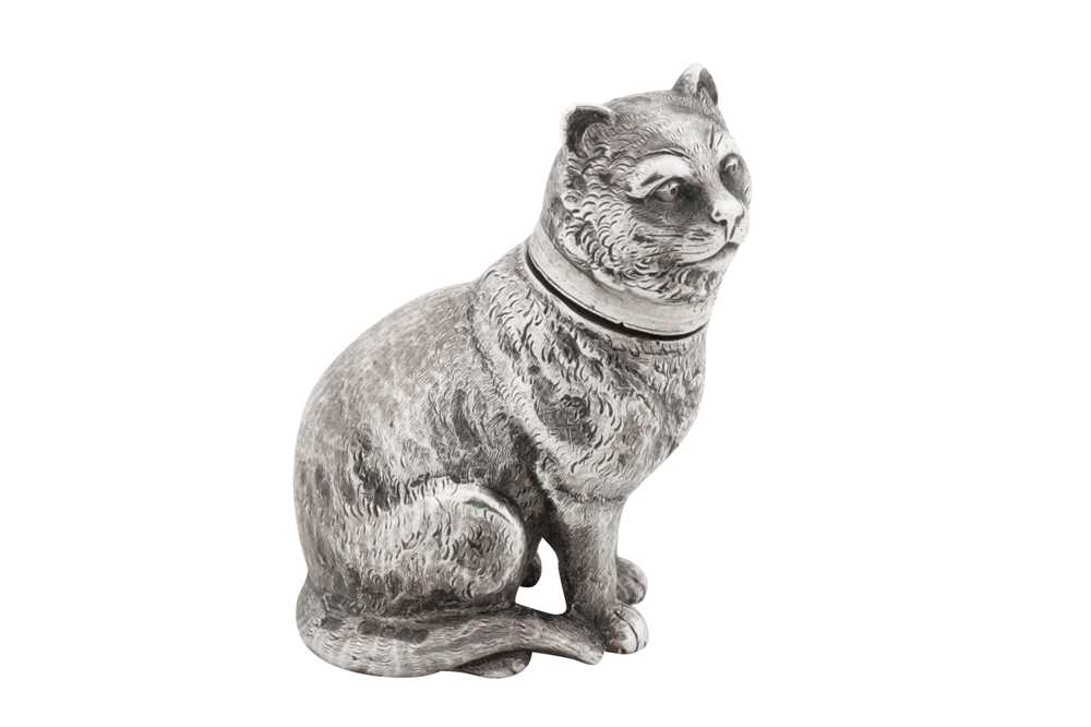 Lot 62 - A Victorian sterling silver novelty pepper pot, London 1874 by Edward Stockwell