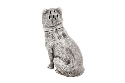 Lot 62 - A Victorian sterling silver novelty pepper pot, London 1874 by Edward Stockwell