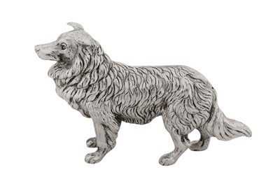 Lot 68 - A Victorian sterling silver model of a dog, London 1899 by Sampson Mordan and Co
